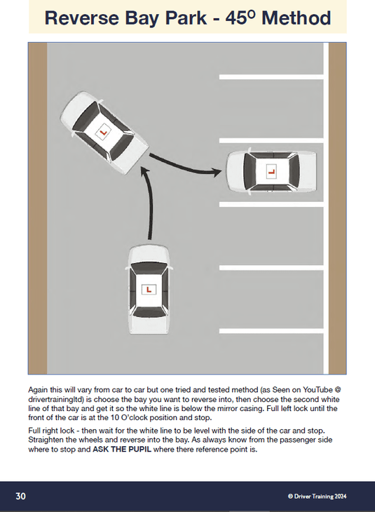 Driving Tips Reference Points Driving Instructor Reference Points Guide A5 – Driver Training Ltd