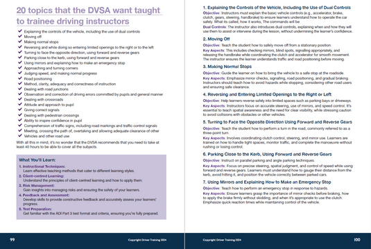  Briefings and Visual Aids

Learn how to deliver effective briefings using visual aids to enhance understanding. This is particularly useful for explaining complex concepts or manoeuvres.

Asking Effective Questions

Develop the art of asking open and closed questions to assess your learners’ understanding and encourage self-reflection.

Route Planning and Directions

Plan and deliver routes that match your pupils’ skill levels while challenging them to 