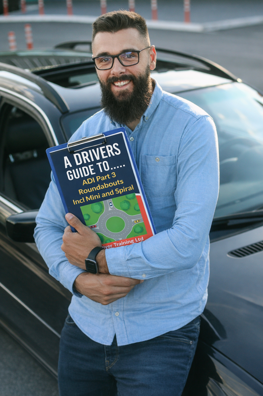 learner driver training uk, driving lesson briefings, junctions and roundabouts, hazard perception roundabouts, safe gap selection, teaching road positioning, client centred learning driving, driving instructor tools, driving instructor course materials, adi standards check preparation, driving instructor handbook support, teaching observation skills, road safety training uk, practical driving skills, instructor lesson structure, driving lesson worksheets, adi part 2 and part 3 support, driving education 