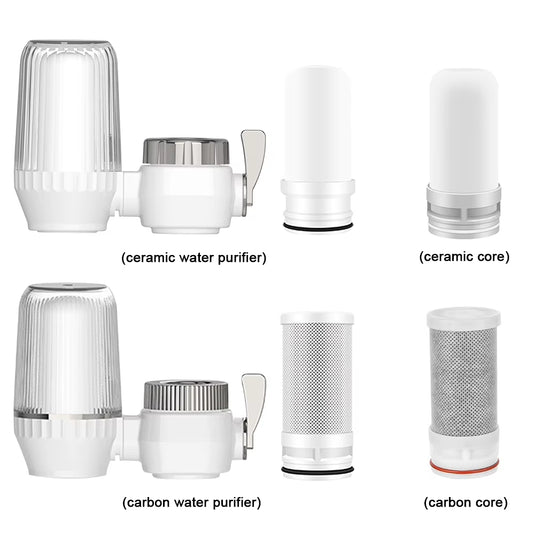 Tap Water Purifier Washable Clean Kitchen Faucet Rust Bacteria Removal Ceramic Percolator Clean Kitchen Tap for Kitchen Bathroom