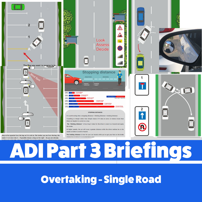 2 Months Online access to Manoeuvres - 24 hrs a day/7 days a week

Forward Bay Parking
Reverse Bay Parking
Parallel Parking
Pull Up on The Right and Reverse
Turn in the Road
Emergency Stop



Welcome to Bite-Size Briefings, the ultimate online video training designed exclusively for UK driving instructors. Whether you're a PDI preparing for your Part 3 test or an ADI looking to refine your teaching methods, this flexible learning platform puts you in control.

🔹 Struggling with certain subjects?
🔹 Want to