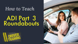 ADI Part 3 Driving Lesson Plan Diagrams Roundabouts