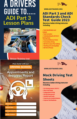 The pack of driving instructor books - 4 Books