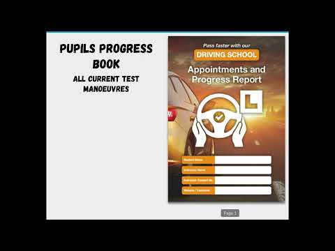 Load and play video in Gallery viewer, Driving Lessons Progress book for Driving Schools Driving Lessons video
